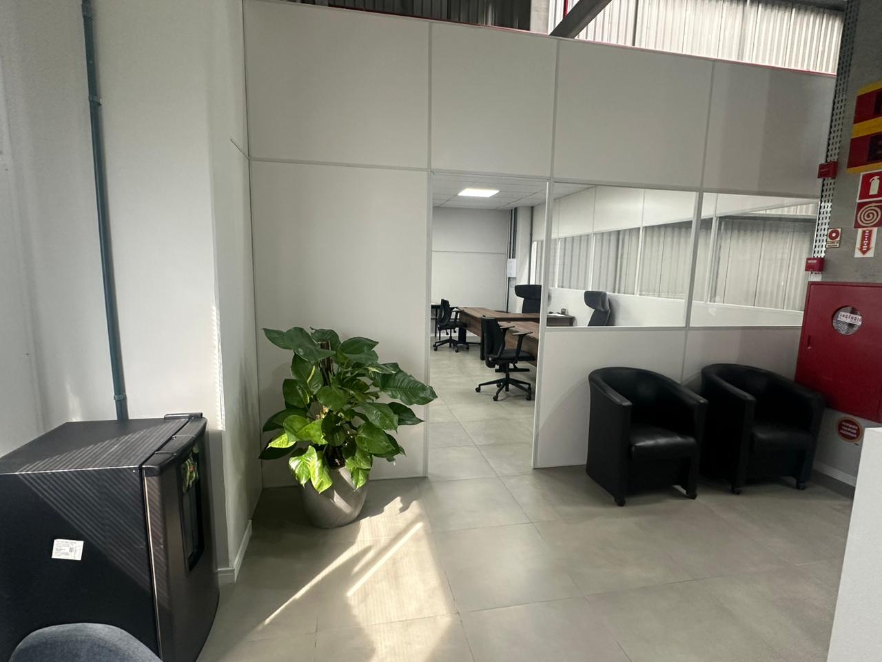 Recepção e área interna do escritório da Machado Agronegócios